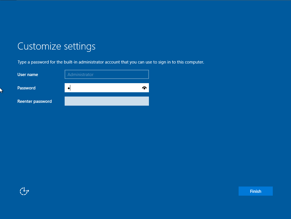 Create Password